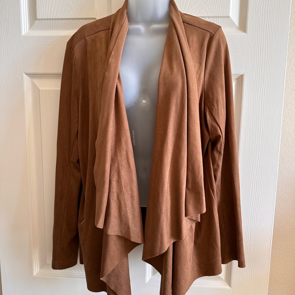 Faux suede jacket